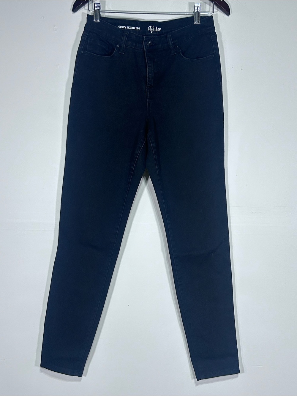 Style & Co. curvy Black Skinny Jeans for Women 4L